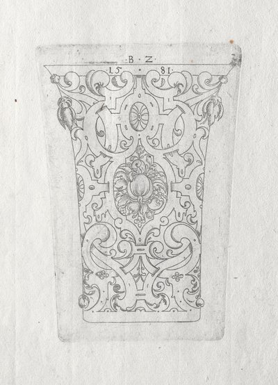 Ornamentale beker, 1581 door Bernhard Zan