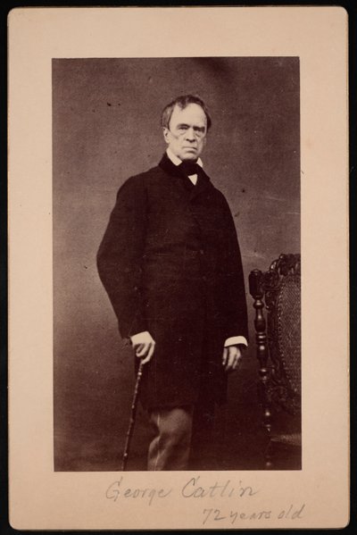 Portret van George Catlin 1796-1872, ca. 1867 door Bernheim
