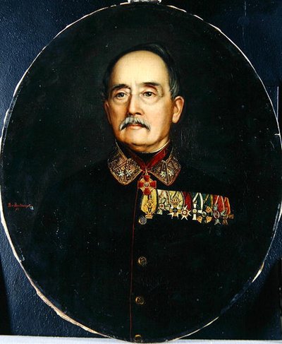 Portret van Freidrich Wilhelm Ferdinand Ritter von Breithaupt, ca. 1870 door Berta von Breithaupt