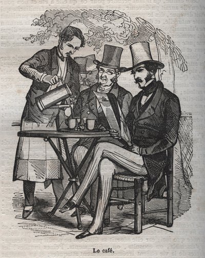 Le cafe - gravure in 