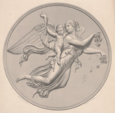 Ochtend, getekend door F. R. Roffe (fl.1850-63), gegraveerd door William Callio Roffe (1817-89), midden 19e eeuw (reproductie van gravure) door Bertel (after) Thorvaldsen