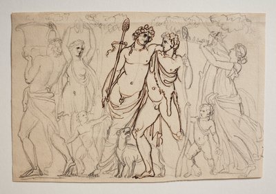 Bacchus Processie door Bertel Thorvaldsen
