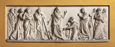 Christus draagt het leiderschap van de Kerk op aan Sint-Pieter door Bertel Thorvaldsen