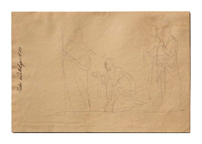 Christus en de Kanaänitische vrouw door Bertel Thorvaldsen
