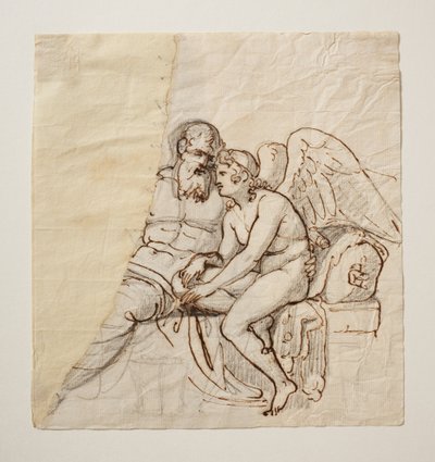 Cupido en Anacreon door Bertel Thorvaldsen