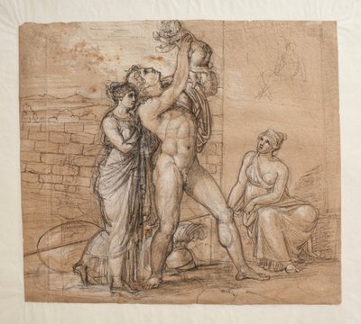 Hectors afscheid van Andromache en Astyanax door Bertel Thorvaldsen
