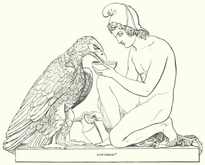 Ganymedes door Bertel after Thorvaldsen