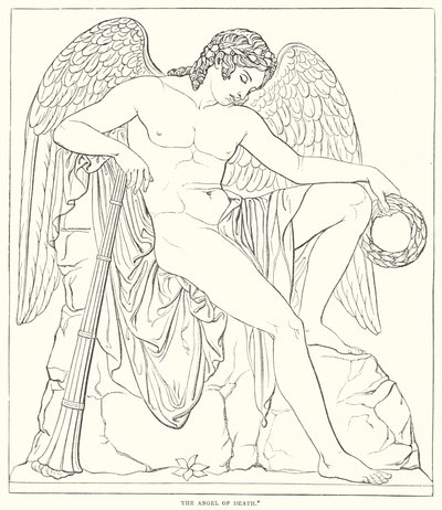 De Engel des Doods door Bertel after Thorvaldsen