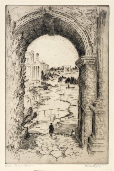 Boog, Romeins forum door Bertha E. Jaques