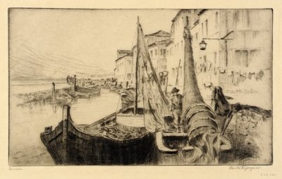 Seiners, Chioggia door Bertha E. Jaques