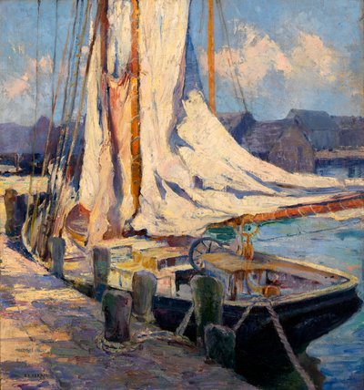 Kade Scène, Gloucester door Bertha Eversfield Perrie