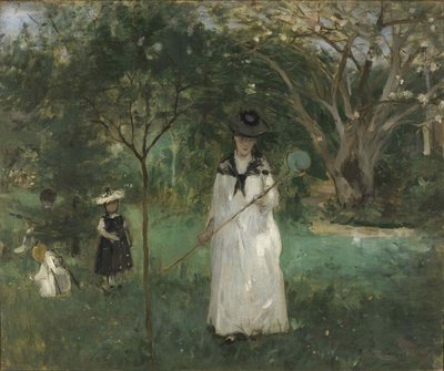 Chasse aux papillons door Berthe Morisot