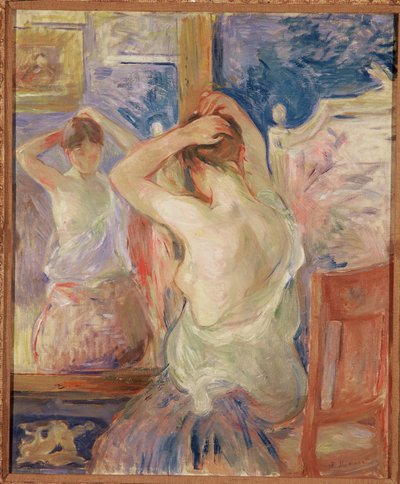Voor de psyche, 1890 door Berthe Morisot