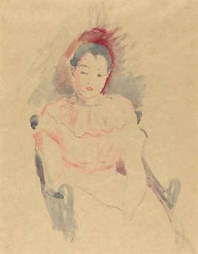 Zittend meisje, 1894 door Berthe Morisot