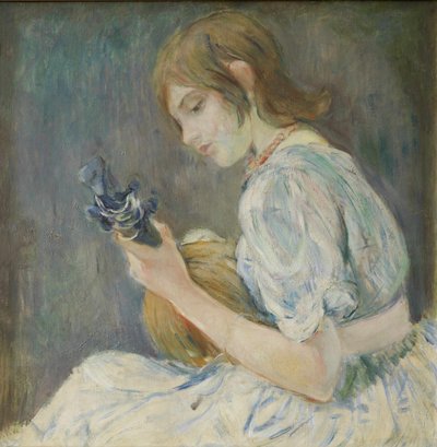 Meisje met Mandoline door Berthe Morisot