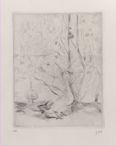 Gans, 1889 door Berthe Morisot