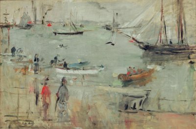 Havenscène, Isle of Wight door Berthe Morisot