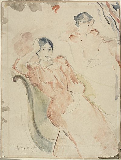 Jeanne Pontillon door Berthe Morisot