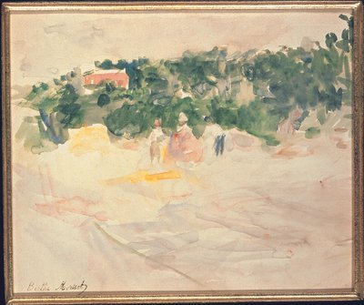 De Oogst in Bougival, 1882 door Berthe Morisot