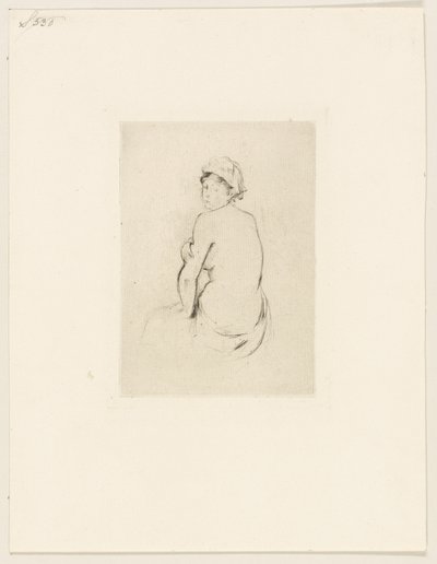 Naakt van achteren gezien door Berthe Morisot