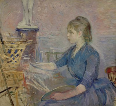 Paule Gobillard schilderend door Berthe Morisot