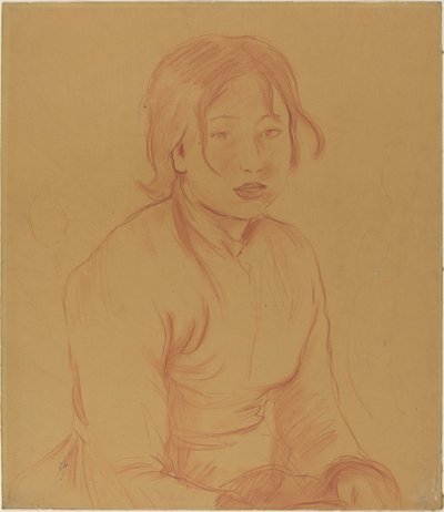 Boerenmeisje door Berthe Morisot