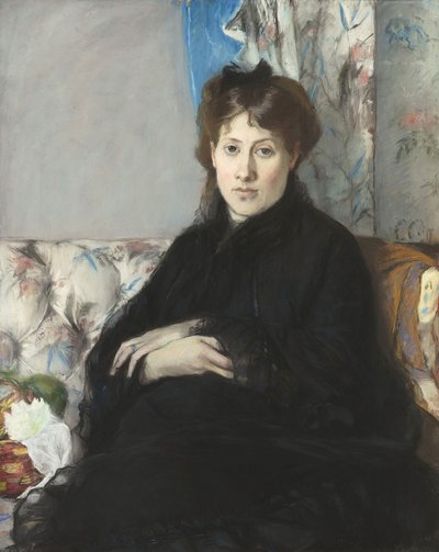 Portret van Madame Edma Pontillon, née Morisot door Berthe Morisot