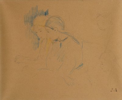 Portret van jonge meisjes door Berthe Morisot