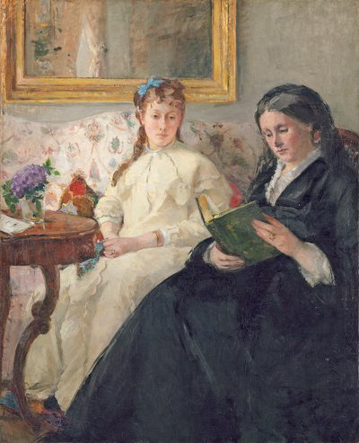 Portret van de moeder en zus van de kunstenaar door Berthe Morisot