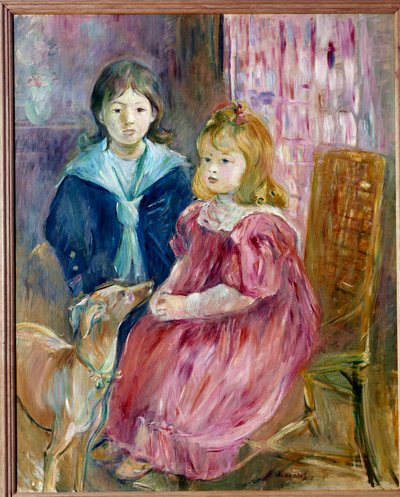 Portret van de kinderen van Gabriel Thomas door Berthe Morisot