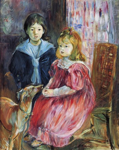 Portret van de kinderen van Gabriel Thomas door Berthe Morisot