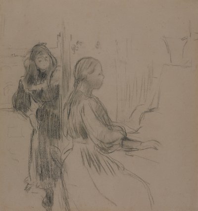 Studie voor La Musique, 1893 door Berthe Morisot