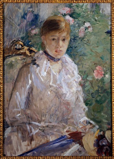 Zomer of Portret van een meisje door Berthe Morisot