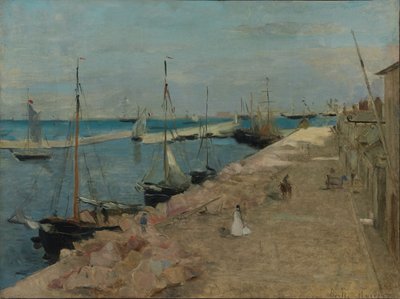 De haven van Cherbourg door Berthe Morisot
