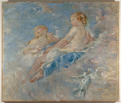Venus bij de smidse van Vulcanus (naar Boucher), ca.1883-84 door Berthe Morisot
