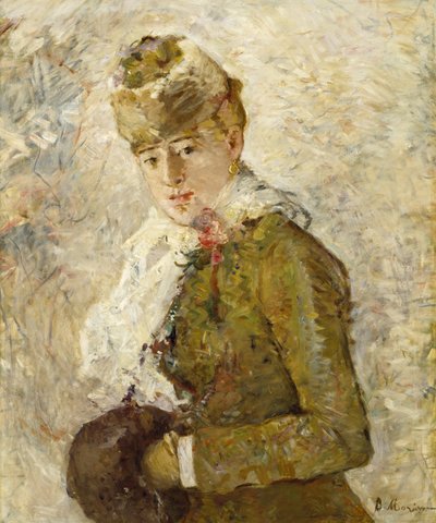 Winter (Vrouw met een Muff) door Berthe Morisot