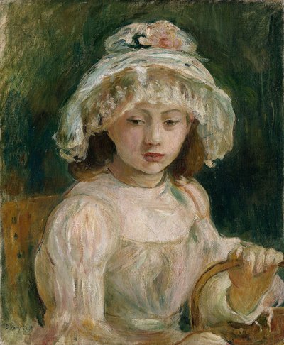 Jong Meisje met Hoed door Berthe Morisot