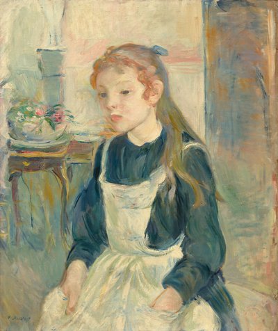 Jong Meisje met een Schort door Berthe Morisot