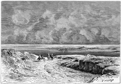 Nafta en de Shott-el-jerid, ca. 1890 door Auguste Bertrand