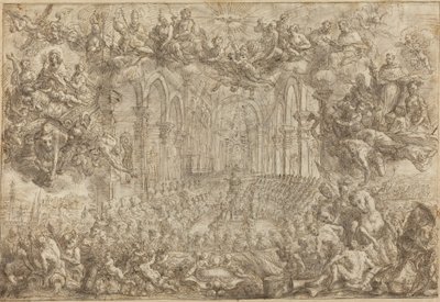 De Raad van Trente met Sint Thomas die de Ketters Verslaat door Biagio Falcieri