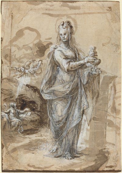 Maria Magdalena [recto] door Biagio Pupini