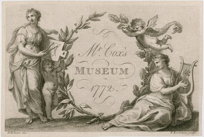 Het Museum van Mr. Cox, 1772 door Biagio Rebecca