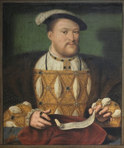 Portret van koning Hendrik VIII, ca. 1544 ca. 1800 door Biagio Rebecca