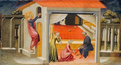 Sint Nicolaas voorziet in bruidsschatten, 1433-35 door Bicci di Lorenzo