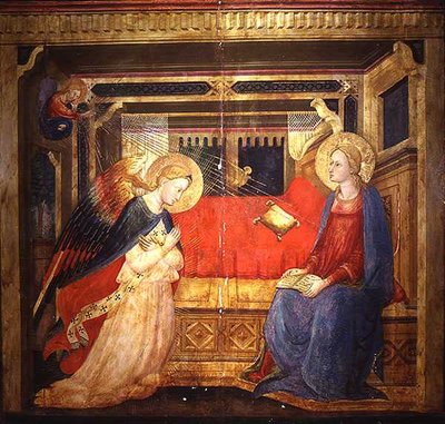 De annunciatie door Bicci di Lorenzo