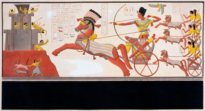 Ramses II bij de Slag bij Kadesh door Bigant and Allais