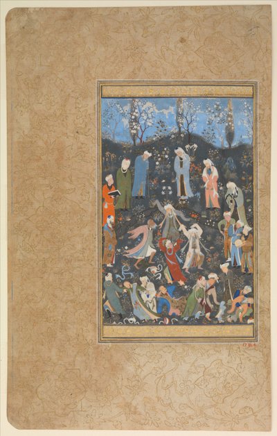 Dansende derwisjen, ca. 1480 door Bihzad (attr. to)