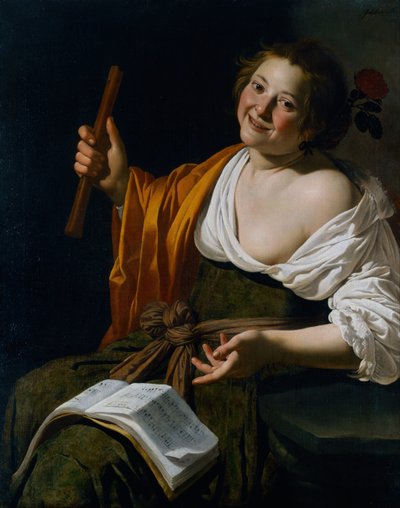 Meisje met een fluit door Bijlert