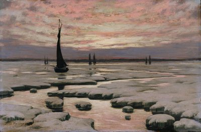 Winter Zonsondergang door Birge Harrison