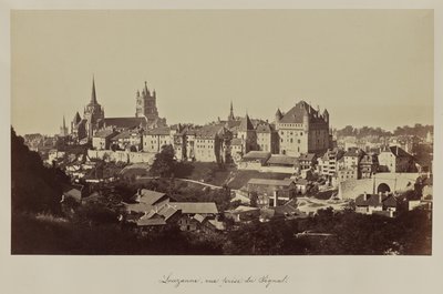 Lauzanne, uitzicht vanaf het Signaal. door Bisson Frères